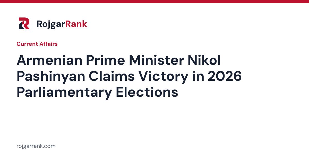 Armenian Prime Minister Nikol Pashinyan Claims Victory in 2026 Parliamentary Elections — title card