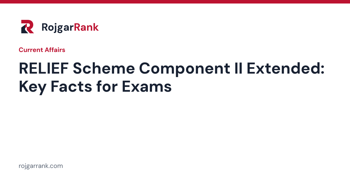 Department of Commerce Extends RELIEF Scheme Component II Timelines: Key Facts — title card