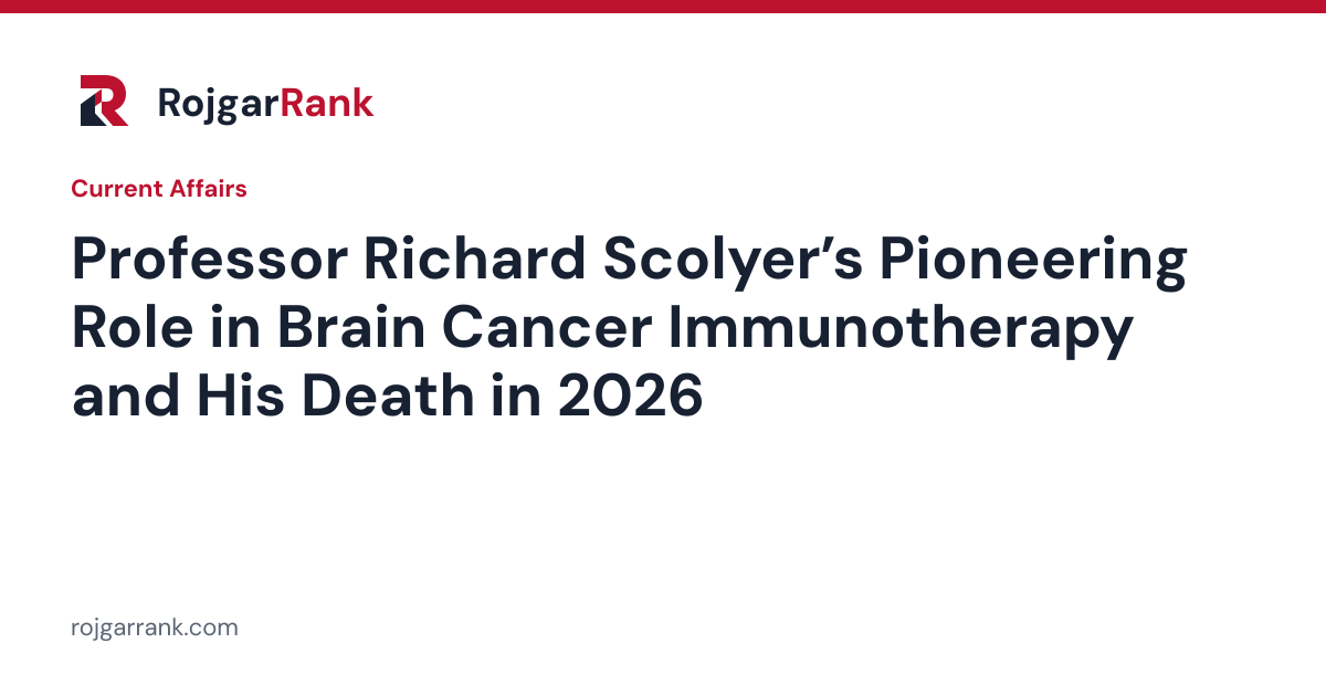 Professor Richard Scolyer’s Pioneering Role in Brain Cancer Immunotherapy and His Death in 2026 — title card